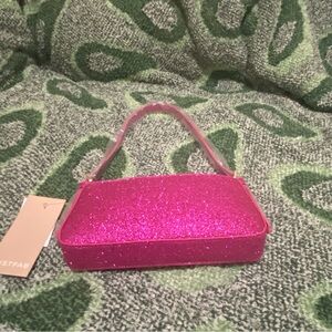 Pink sparkly JUSTFAB bag